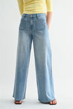 Tessa Mica High Rise Wide Leg Jeans- Link Water