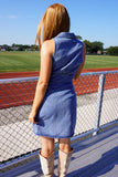 Mallorie Collared Mini Denim Dress