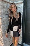 Ash Suede Mini Skirt Charcoal