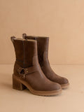 The Clyde Moto Ankle Fall Boot: COFFEE