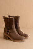 The Clyde Moto Ankle Fall Boot: COFFEE- FINAL SALE