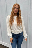 Kameron Puff Sleeve Top Ivory