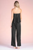 Bella Strapless Jumpsuit- Black