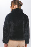 Black Faux Fur Coat
