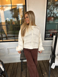 Janelle Knit Sweater Cream
