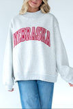 RED GINGHAM NEBRASKA MOCKNECK - Grey