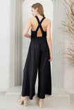 Maddie Crepe Jumpsuit- Black