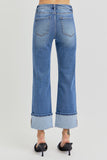 Allie Staight Wide Cuffed Jean