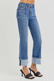 Allie Staight Wide Cuffed Jean