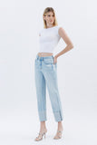Vervet High Rise Cuffed Straight
