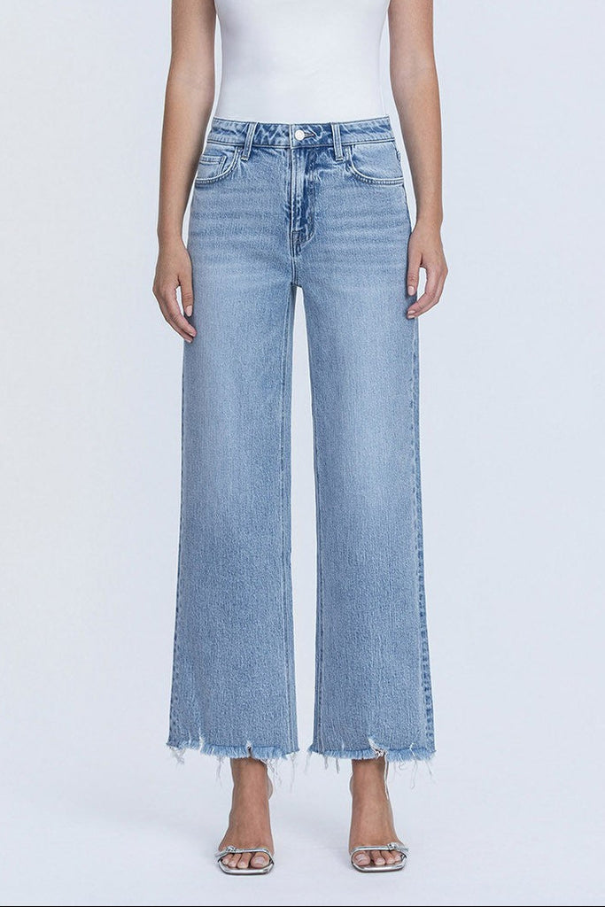 Sara Vervet Mid Rise Wide Leg Jean