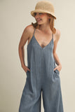 Tennessee Sleeveless Denim Jumpsuit