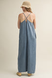 Tennessee Sleeveless Denim Jumpsuit