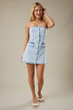 Georgia Strapless Denim Mini Dress