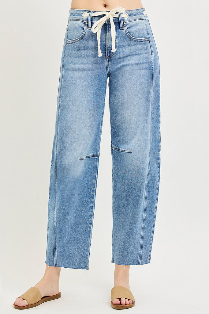 Risen Slouchy Ankle Barrel Jean