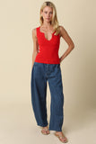 Coco Notch Tank- Red