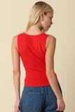 Coco Notch Tank- Red