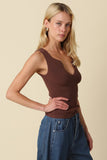 Coco Notch Tank- Brown