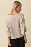 Laurie One Shoulder Sweater- Oatmeal