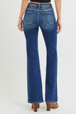 Risen Mid Rise Bootcut w/ Leather Trim