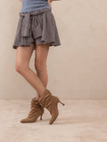 The Gina Slouch Heel Fall Bootie: LATTE