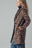 Leopard Print Oversized Statement Coat
