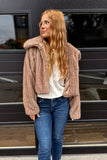 Brooks Faux Fur Jacket Mocha