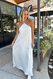 Darling Halter Maxi Dress White
