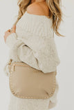 Pebble Sabrina Studded Bum Bag: Taupe