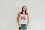 GINGHAM NE RACERBACK TANK