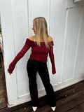Fall Lace Top Wine