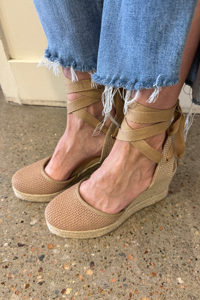 Ditch Wrap Wedge- Natural- FINAL SALE