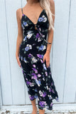 Rory Midi Dress Black/Floral- FINAL SALE