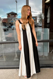 Aria Maxi Dress Black/White- FINAL SALE