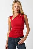 Memorial Knit Top Red