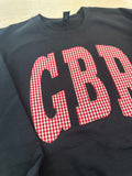 GBR Gingham Sweatshirt- Black