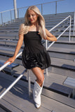 Under The Lights Bubble Mini Dress Black