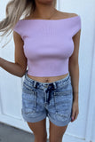 Pippa Ribbed Top - Pink