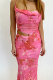 Jessa Cutout Maxi Dress Pink