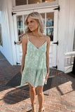 Sia Floral Mini Dress - Sage