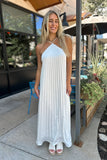 Darling Halter Maxi Dress White