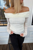 Fall Lace Top Ivory