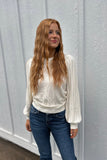 Kameron Puff Sleeve Top Ivory