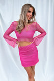 Vegas Girl Skirt Pink-FINAL SALE