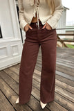 Chocolate Brown Flare Pants