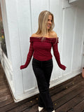 Fall Lace Top Wine