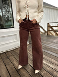 Chocolate Brown Flare Pants
