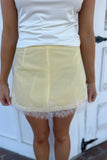 Brunch Linen Mini Skirt - Yellow