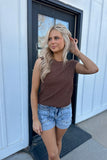 Loren Off Shoulder Sweater - Brown