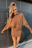 Audrina Mini Dress Brown